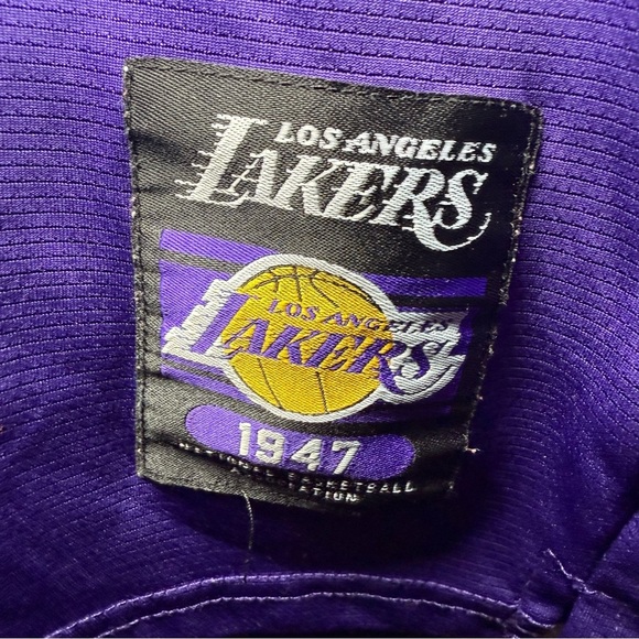 NBA LeBron James Los Angeles Lakers Jersey Large Purple&Yellow - Picture 2 of 6